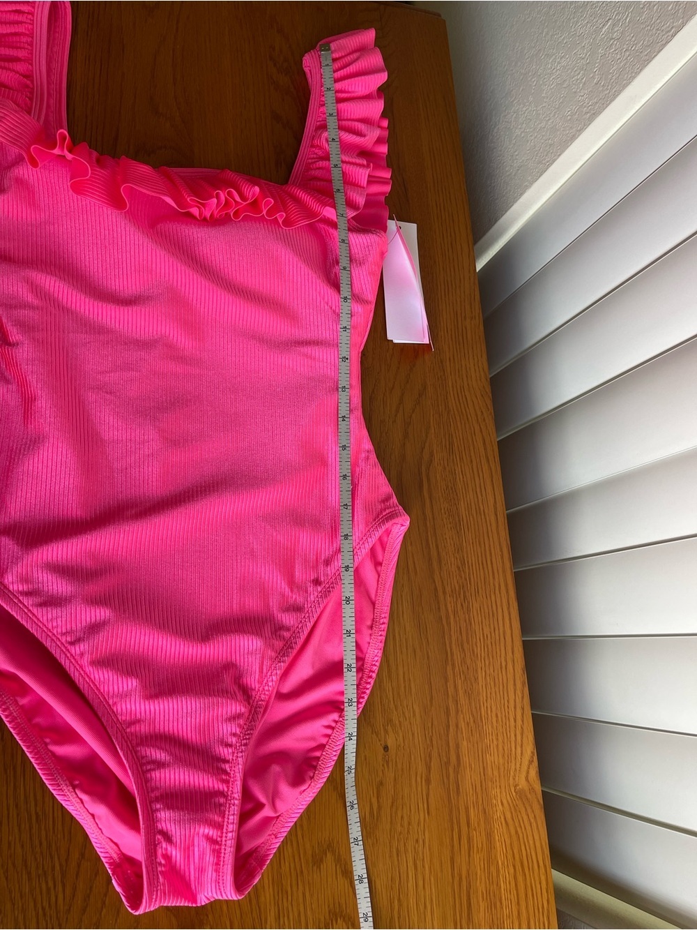 Lilly Pulitzer Aemma Ruffle One Piece Roxie Pink Size 10 - Picture 8 of 12